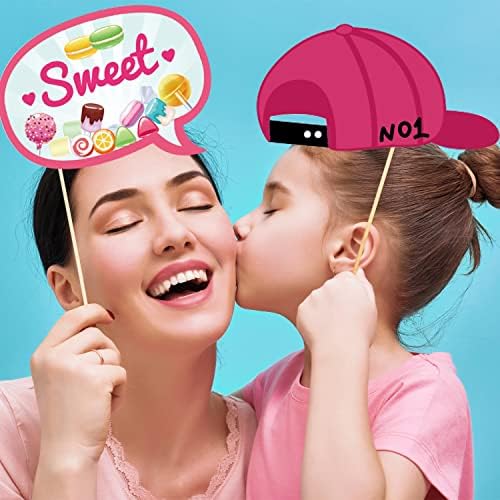 25 Pcs Candy Photo Booth Props with Stick