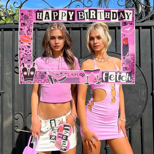 LaVenty Mean Girl Party Decor Photo Booth Frame