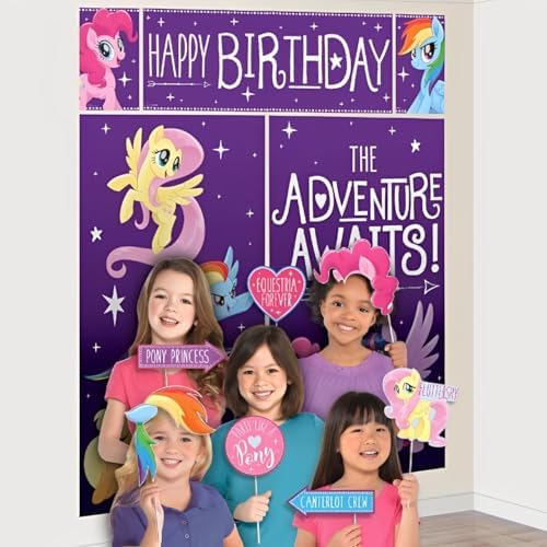 My Little Pony Scene Setters Pack Of 16 With 12 Photo Props