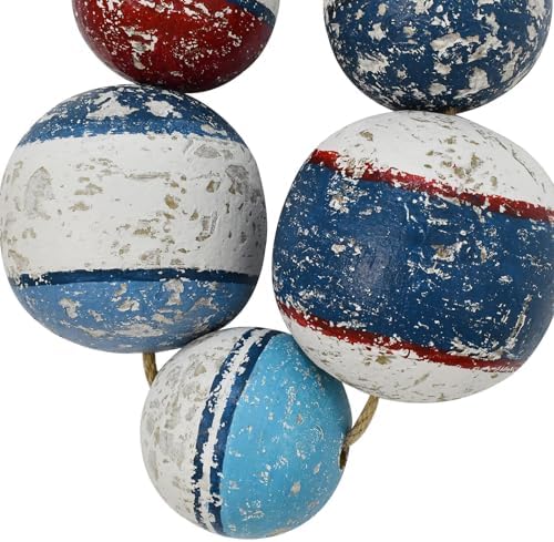 Veclotch Large Wooden Buoy Wall Decor Nautical Design