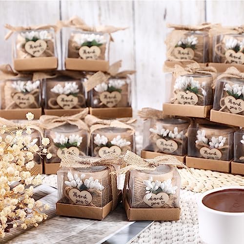Retisee 12 Pack Wood Candle Holders Wedding Favors