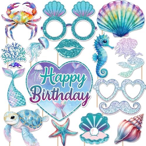 Under The Sea Party Decorations Photo Booth Props Mermaid Theme