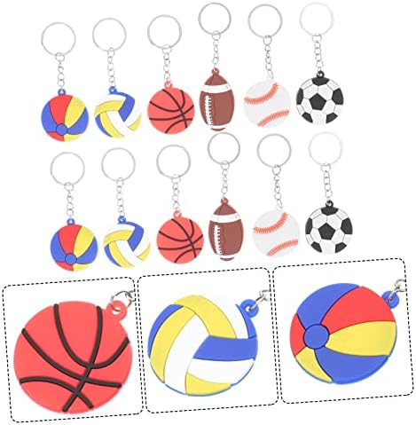 FAVOMOTO Keychain Set 20 Pack Sports Party Favors