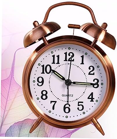 Metal Double Bells Alarm Clock Classic Design