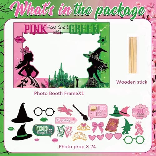 Witch Party Decorations Photo Booth Props Frame