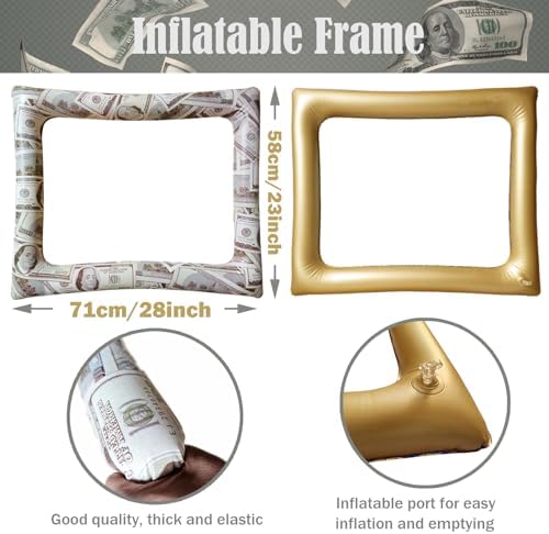 Money Party Inflatable Photo Booth Frame with Props