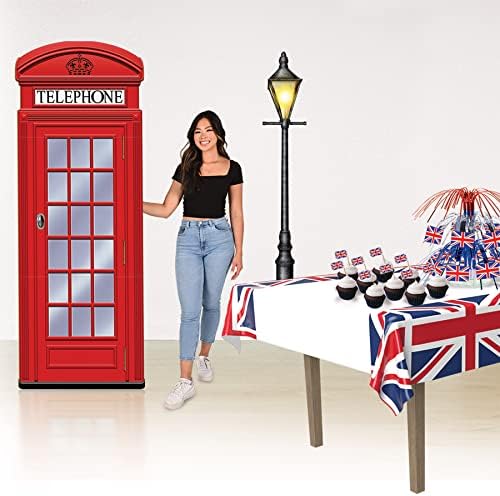 Beistle Red Phone Booth Photo Prop Stand Up