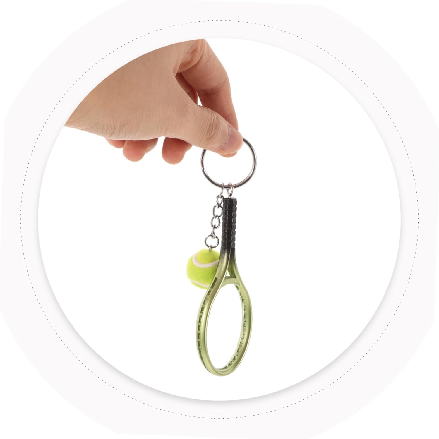 Didiseaon 2 Pcs Tennis Racket Keychains for Boys Party Favors