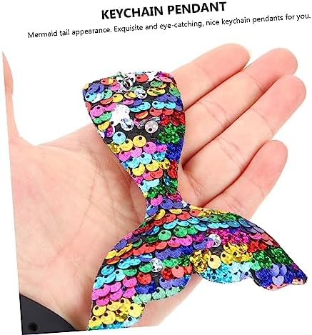PRETYZOOM 6pcs Mermaid Keychains for Backpacks and Keychain Decor