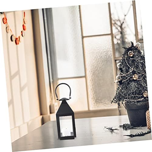 Nordic Iron Candle Lantern for Christmas Decor