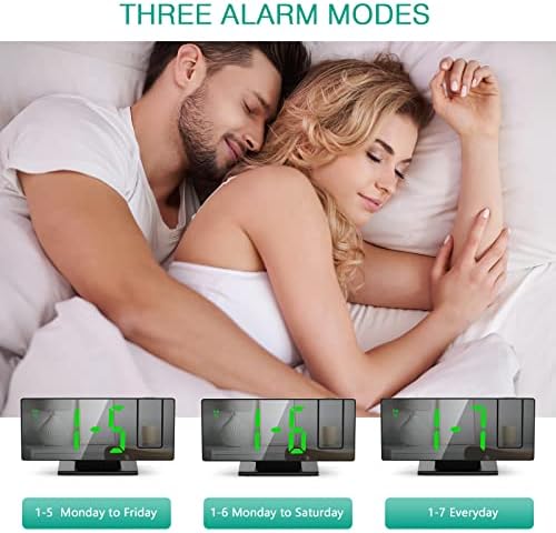 ORIA Projection Alarm Clock with Temperature and Brightness Control