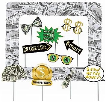 Money Party Inflatable Photo Booth Frame with Props