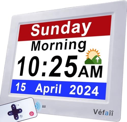 Vefa 30 Alarms Extra Large Digital Clock with Auto DST