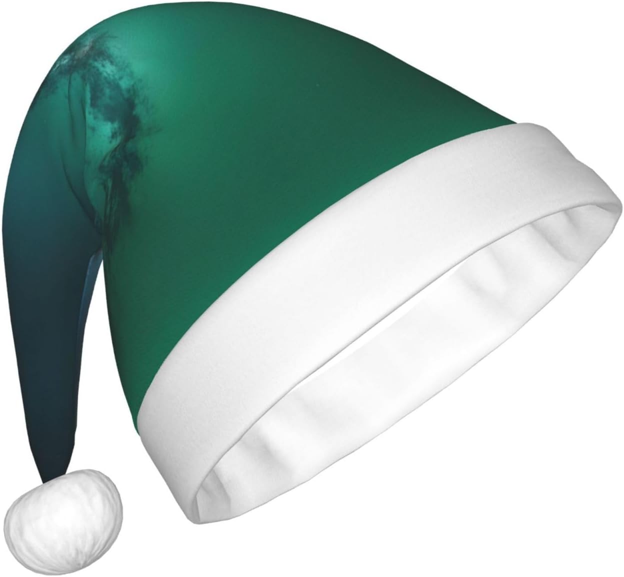 Galaxy Green Santa Hat Personalized Funny Christmas Headwear for Women
