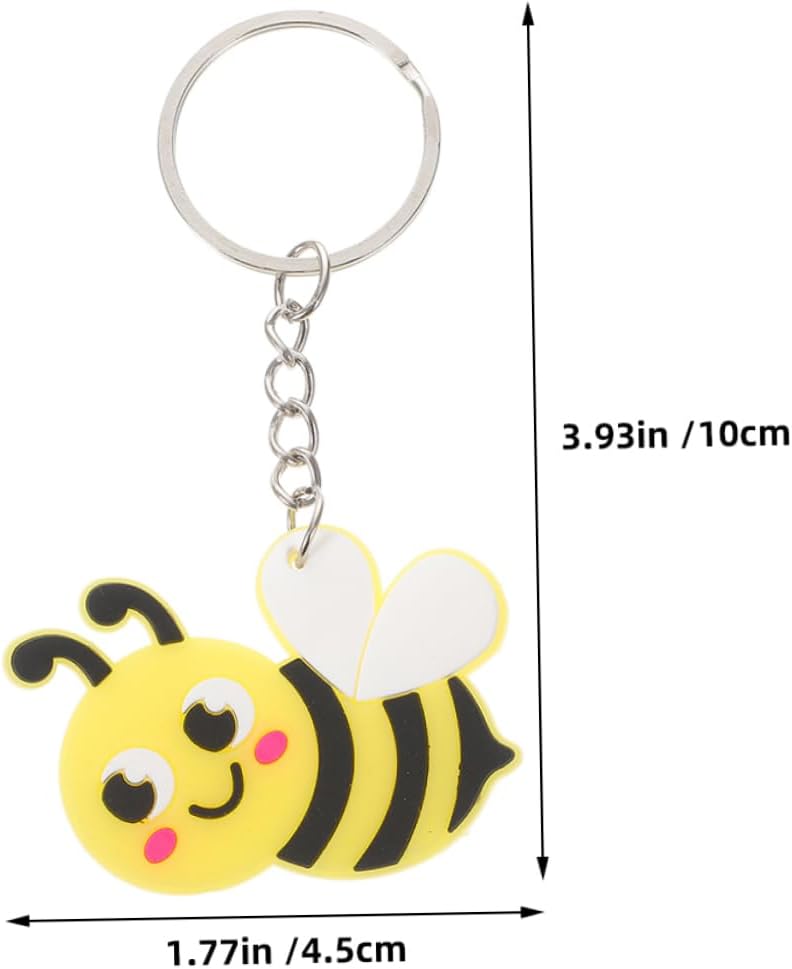 Cabilock 20pcs Cute Bee Keychain Pendant for Backpacks and Party Favors