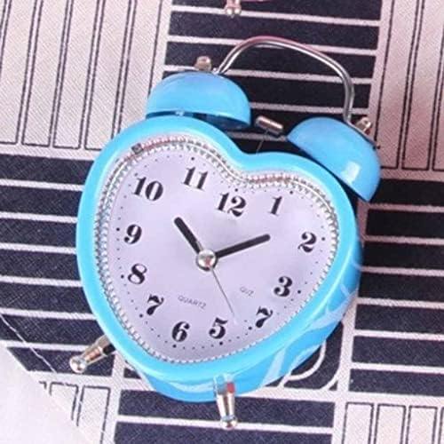 Square Heart-Shaped Alarm Clock with Night Light 1