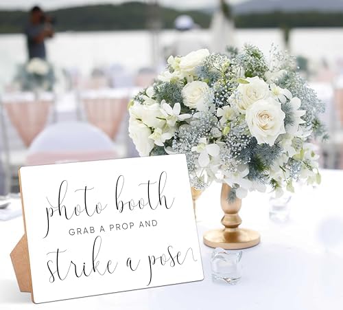 Minimalist Wedding Table Sign With Stand