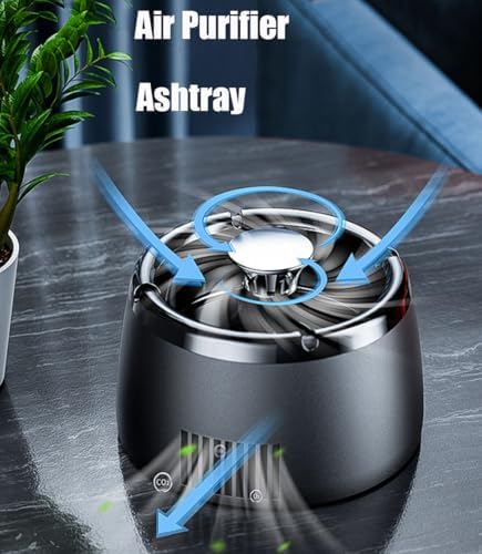 Smokeless Ashtray with Air Purifier Function USB Rechargeable 2 in 1