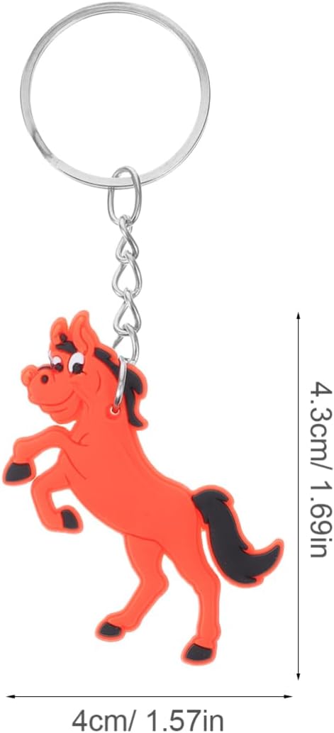 Alipis Cartoon Horse Keychain for Boys Birthday Party Favors