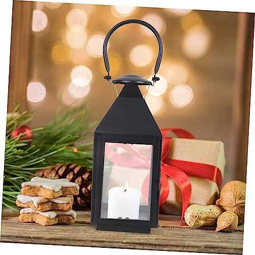 Nordic Iron Candle Lantern for Christmas Decor
