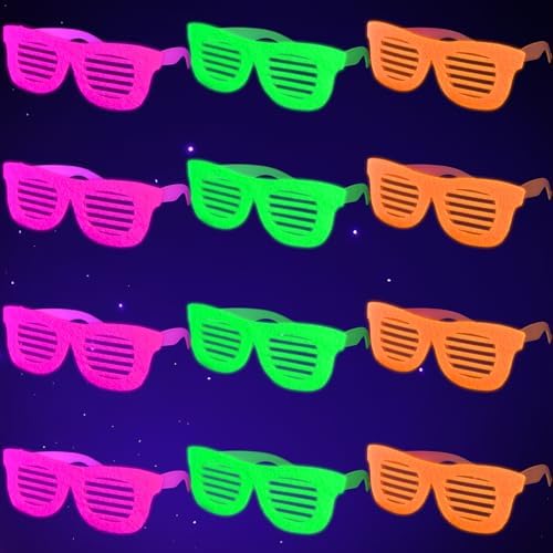 Mega-L 12 Pcs Glow in The Dark Glasses Party Favors