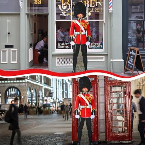 6 Ft British Royal Guard Stand-Up Cutout Prop