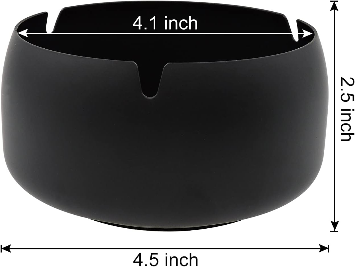 Andiker Large Metal Ashtray with Lid for Home Office