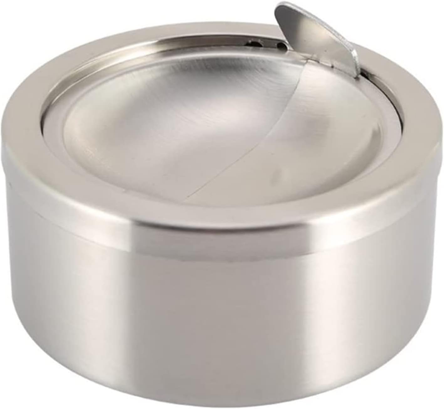 Nescope Windproof Stainless Steel Ashtray with Flip Top Lid