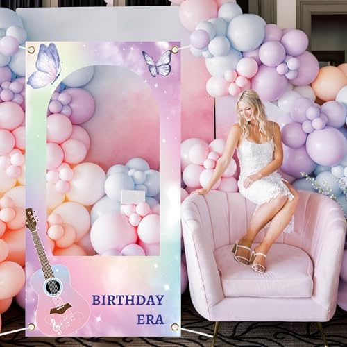 Super Star Music Themed Photo Booth Background for Girls Birthday Parties