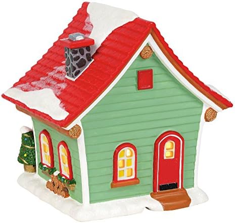 Department 56 Porcelain Mickey Mouse Tree Lot Lit Building 6 Inch