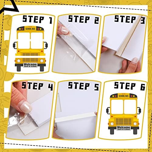 Thenshop School Bus Photo Booth Frame Set