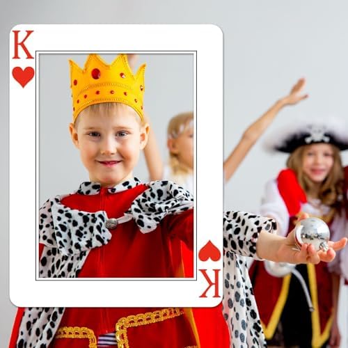 Casino Night Photo Booth Props Queen and King of Hearts