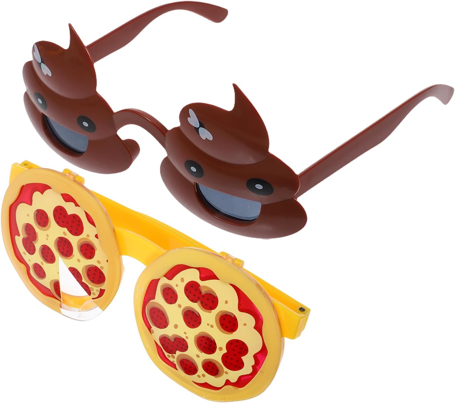 LOGOFUN 4PCS Funny Pizza Poop Photo Props