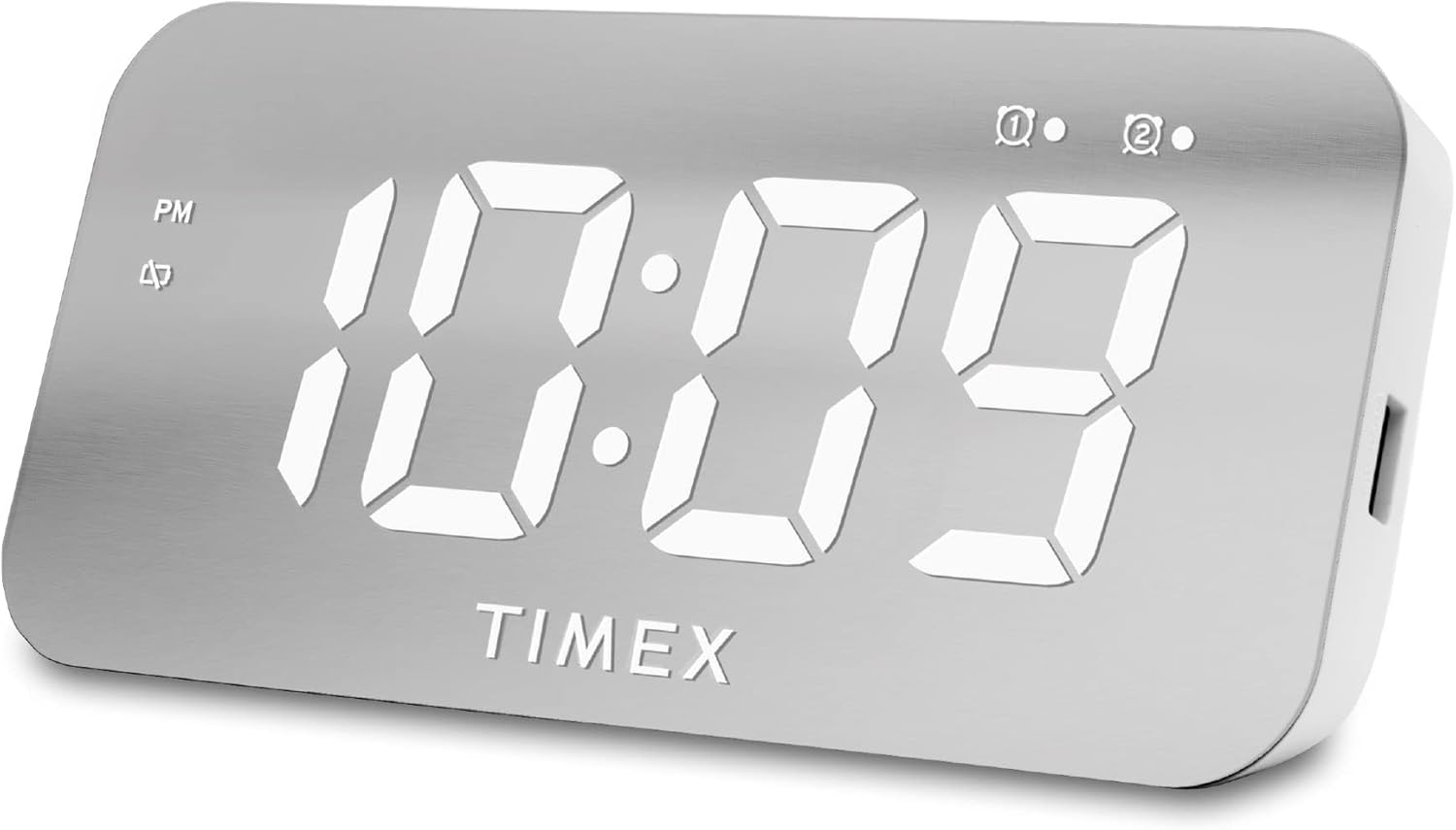 Timex Digital Alarm Clock with USB Charger and Large Display