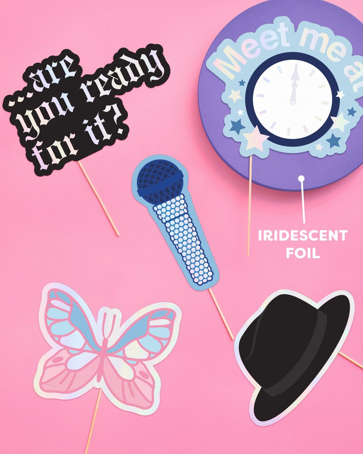 Xo Fetti Party Era Photo Props - 26 Count