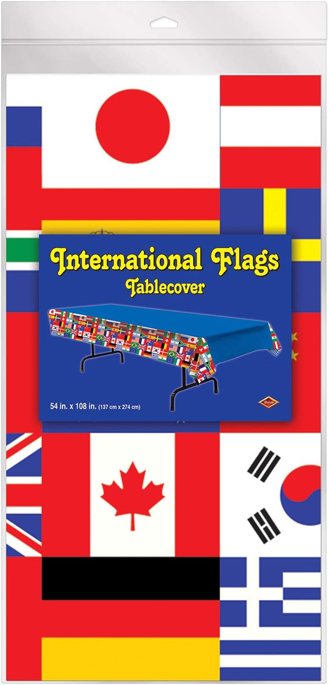 Beistle International Flag Plastic Table Cover