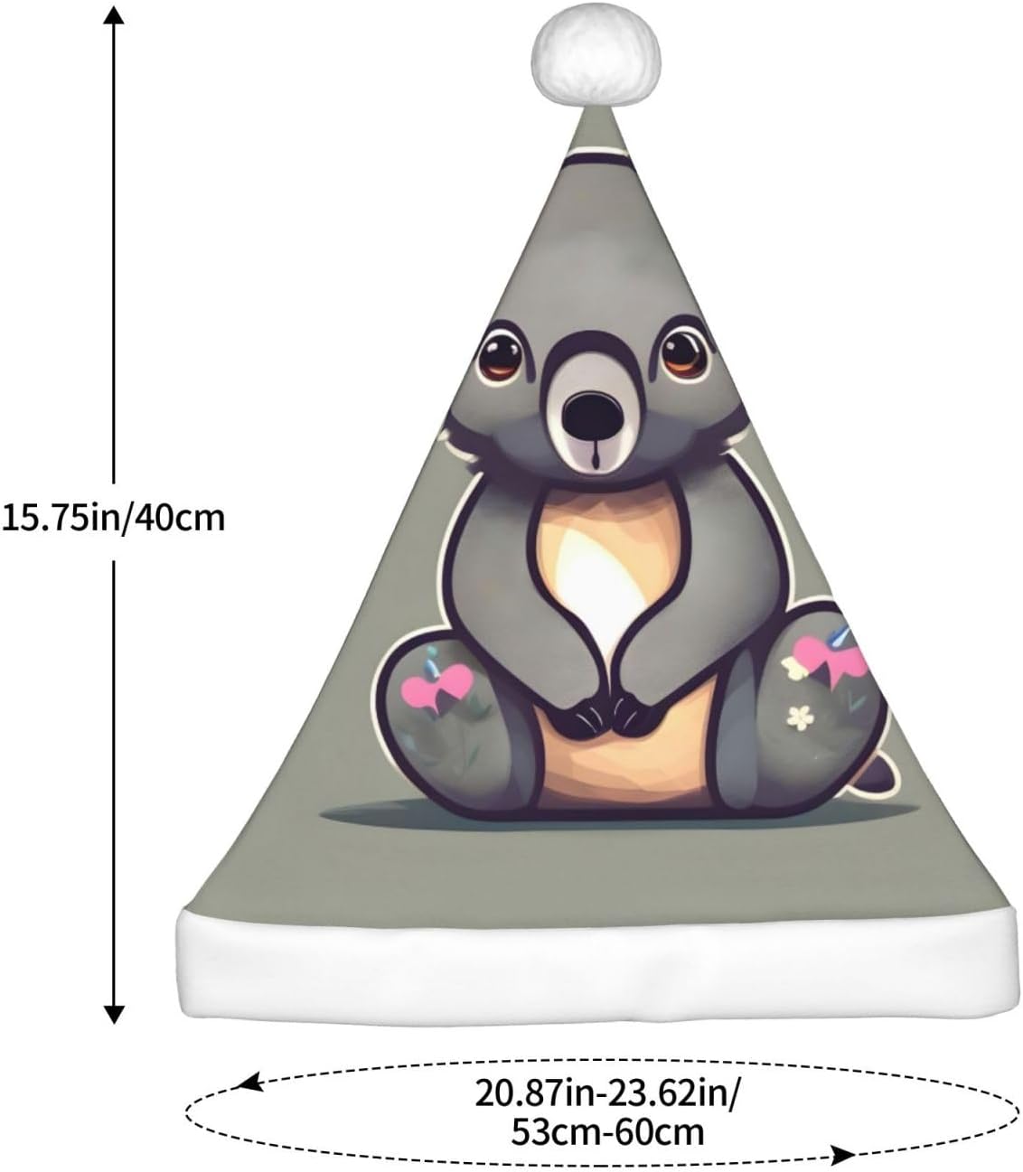 The Lovely Koala Christmas Santa Hat Plush