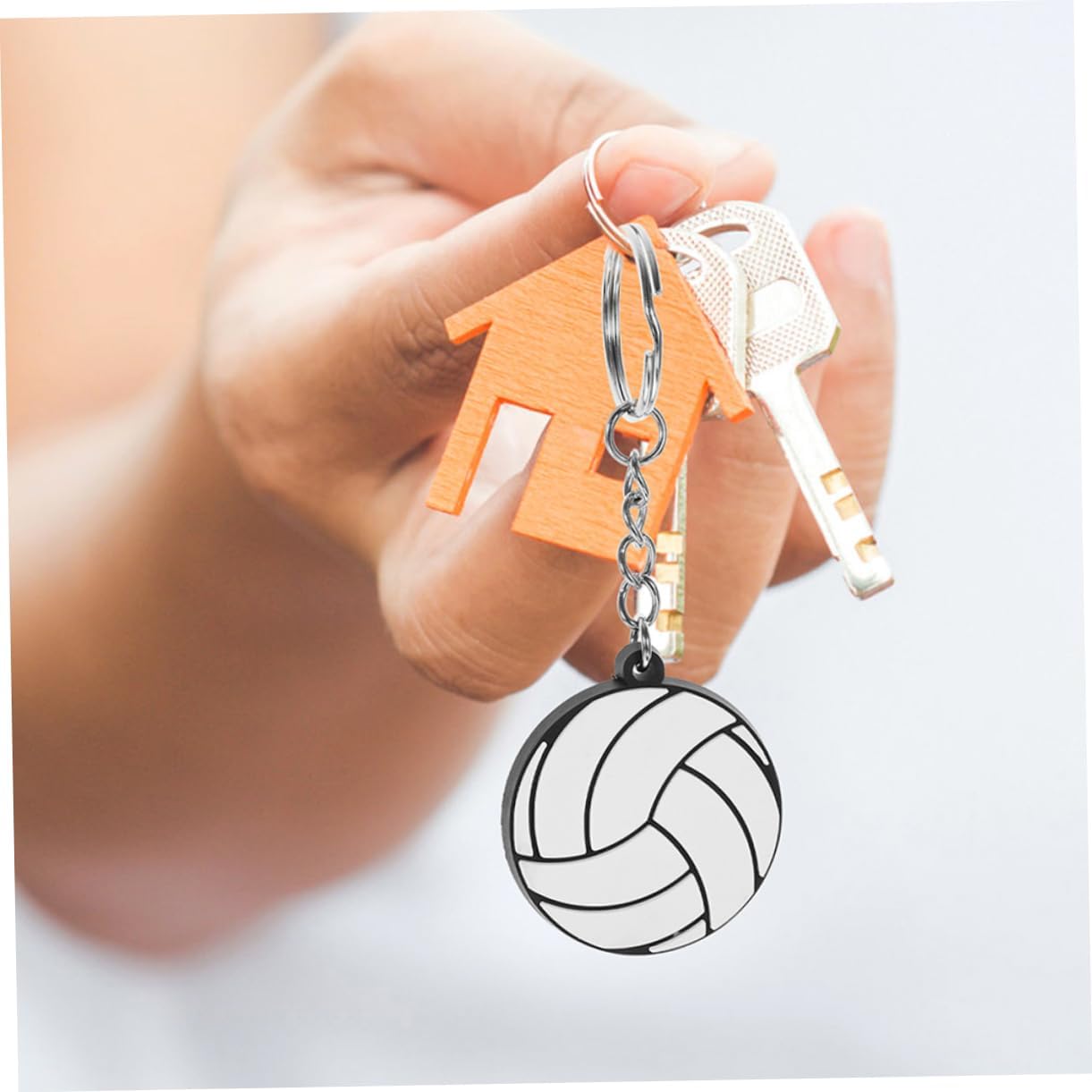 BESPORTBLE 16-Piece PVC Volleyball Keychain Set