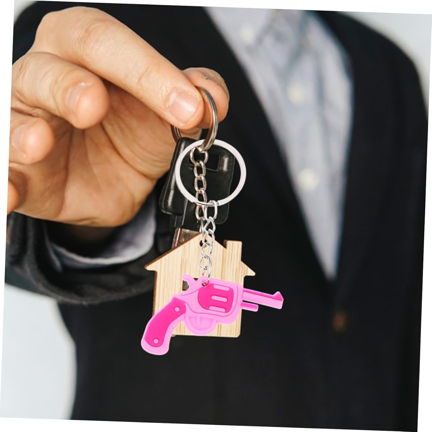 DECHOUS 15pcs Cute Cowgirl Keychains for Party Bags