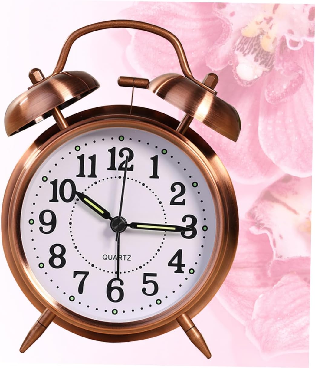Metal Double Bells Alarm Clock Classic Design
