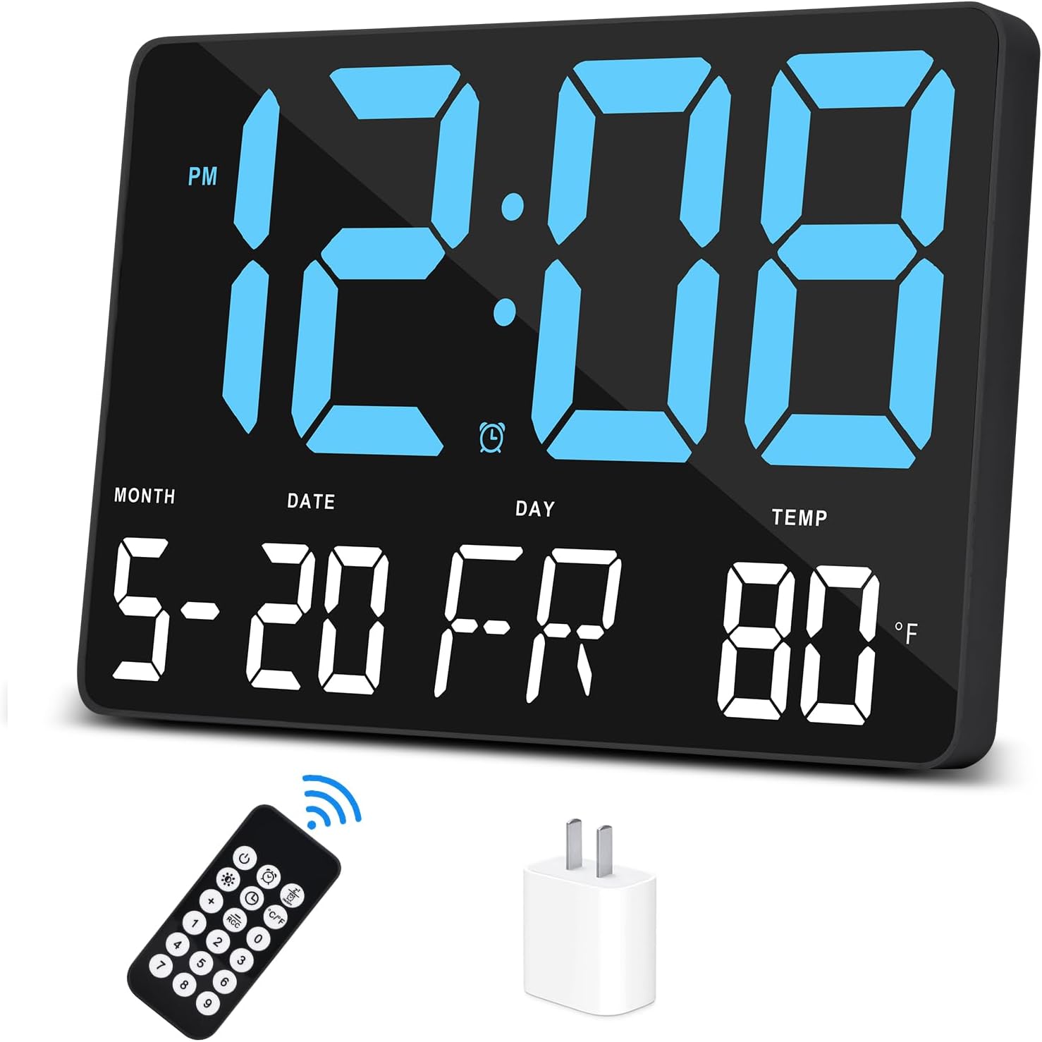 Amgico Digital Alarm Clock with Temperature and Auto Dimming