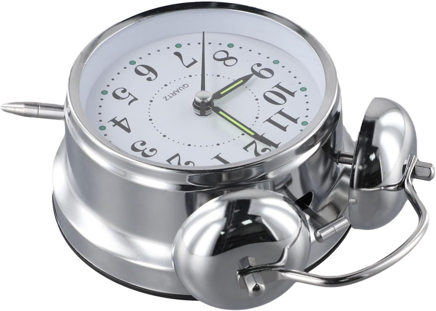 Traditional Double Bell Alarm Clock With Luminous Hands