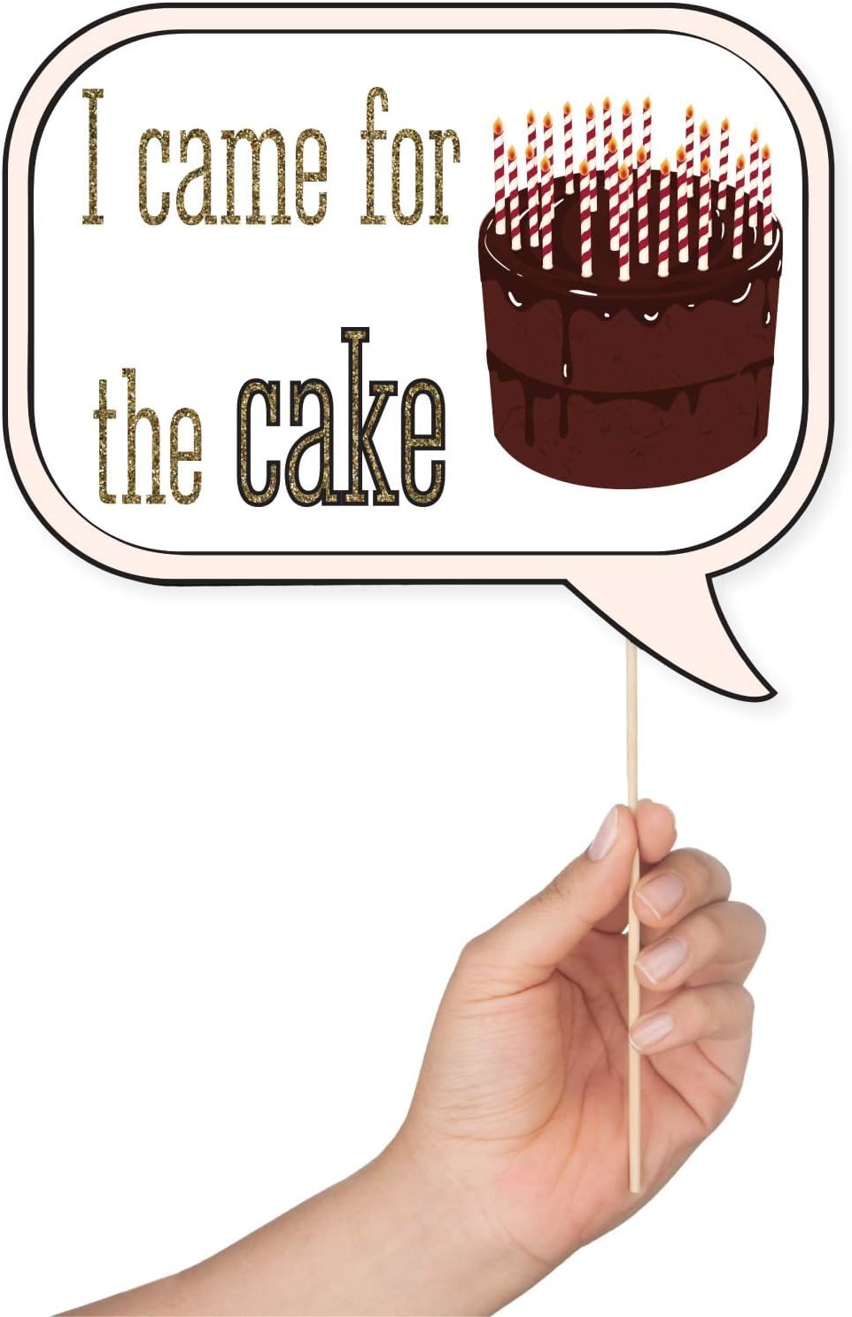 Birthday Photo Booth Props - 41pc Kit with 8x10 Sign