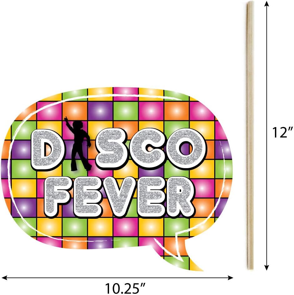 Big Dot of Happiness 70s Disco Photo Props Kit