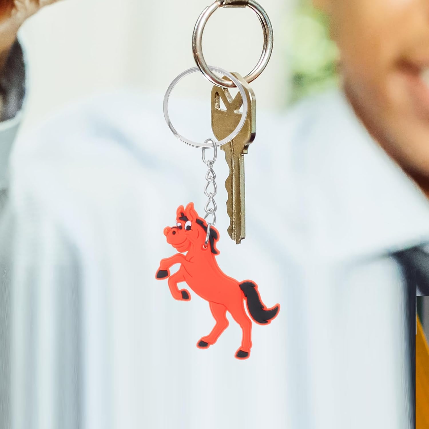 Alipis Cartoon Horse Keychain for Boys Birthday Party Favors