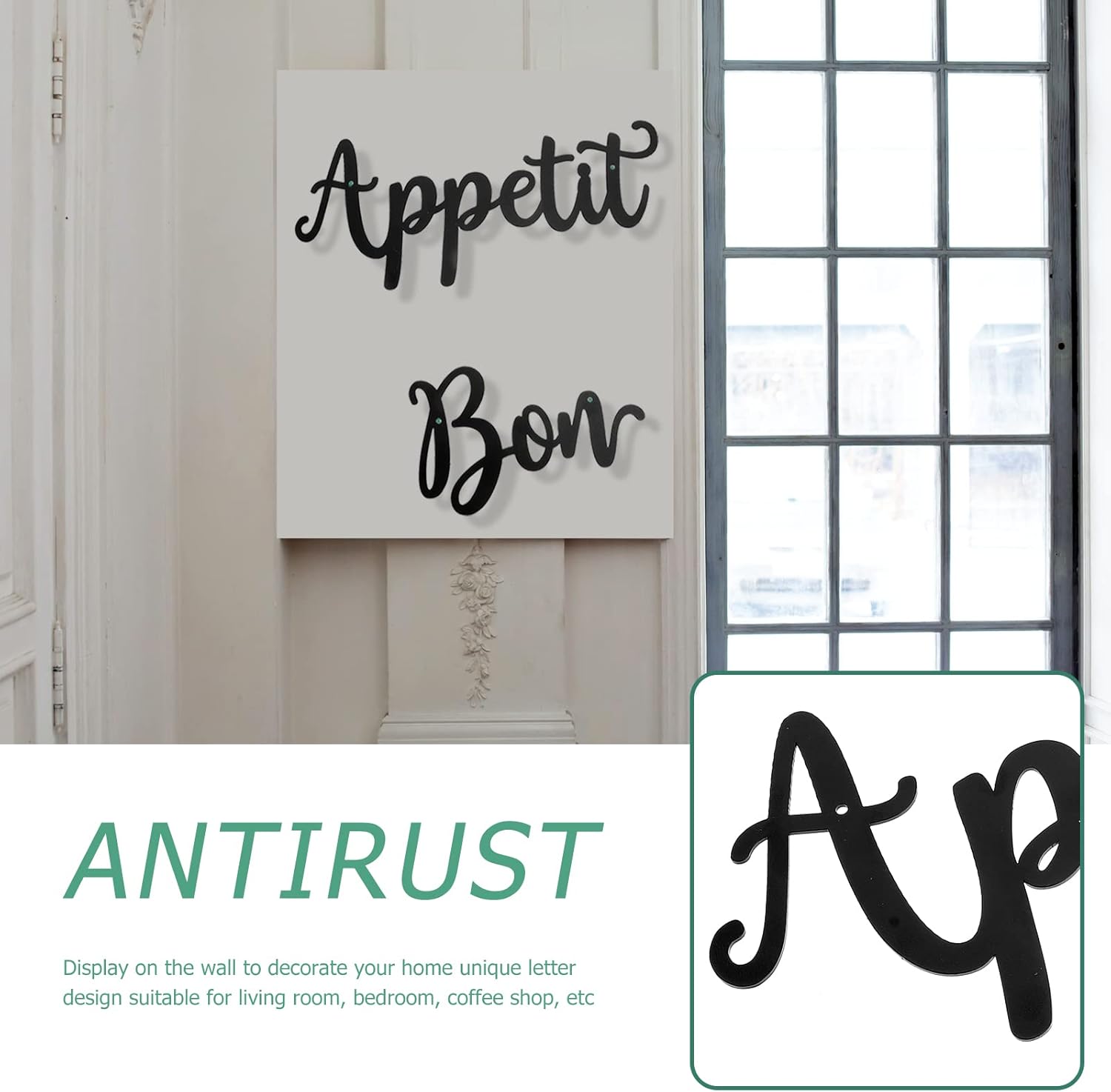 BESPORTBLE Wall Art Letters Sign Pendant for Home Decor