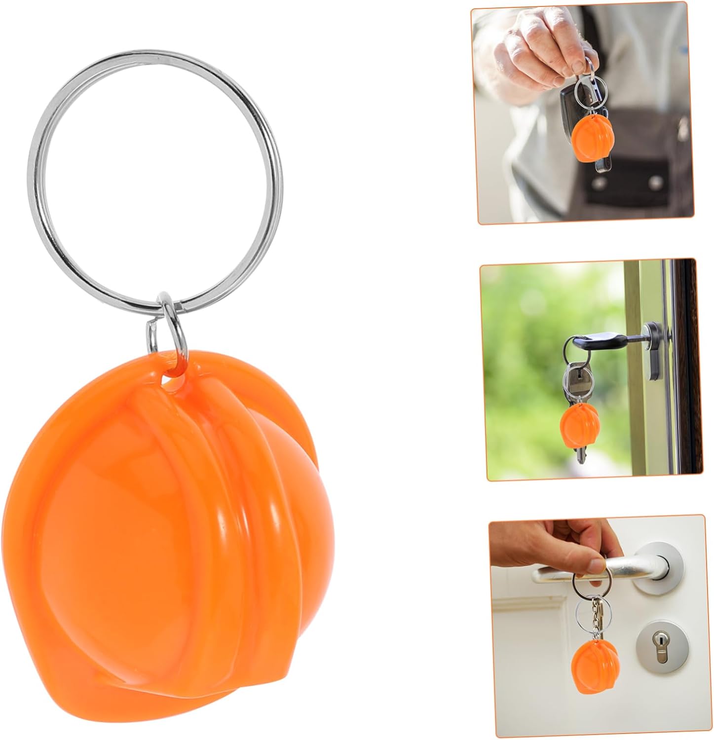 Zerodeko 4pc Unique Mini Helmet Keychain Set