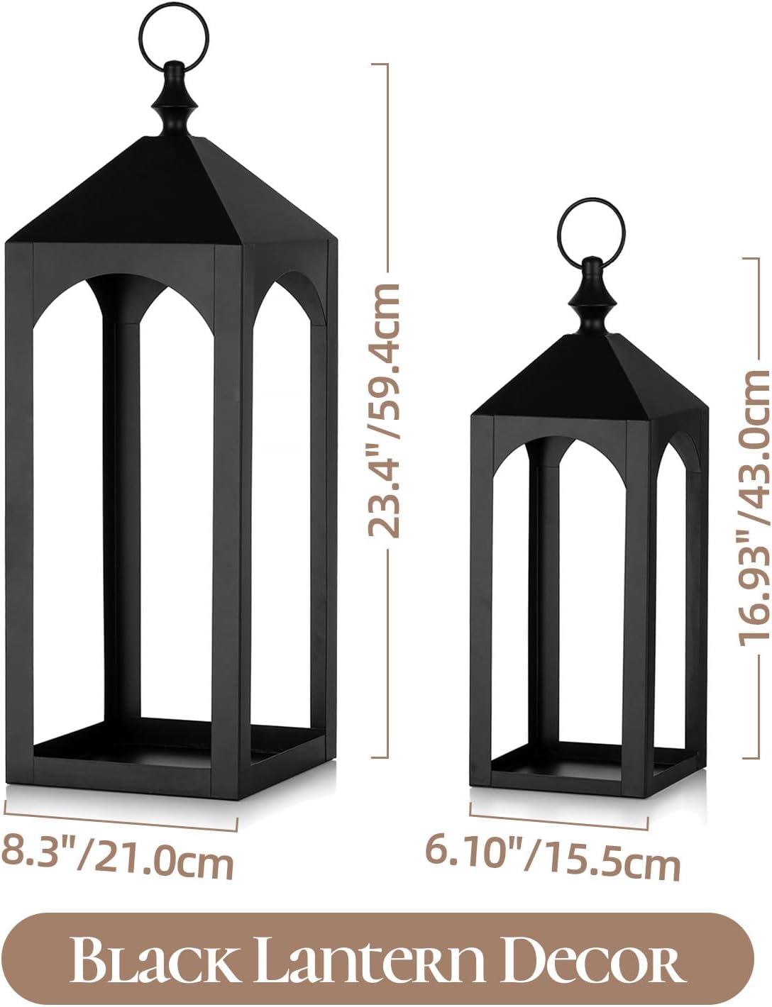 Staymoment Decorative Candle Lanterns Set of 2