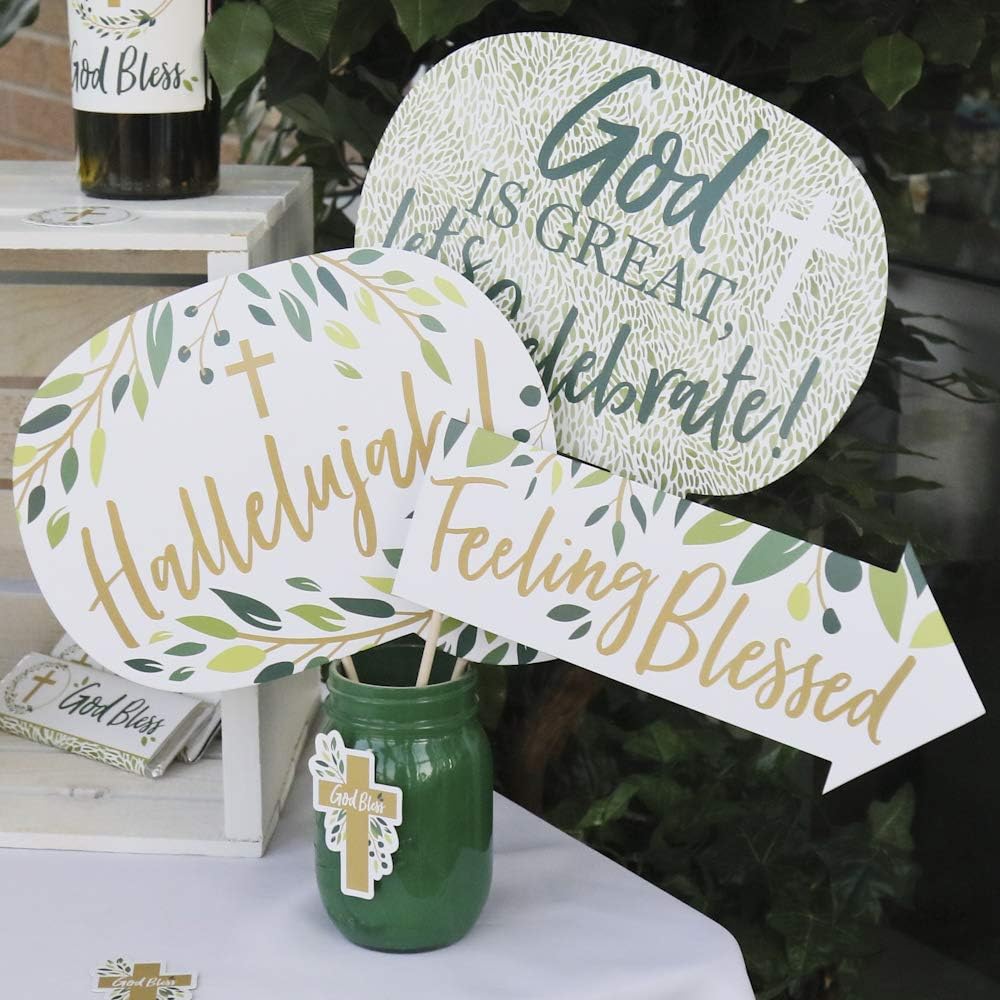 Funny Elegant Cross Photo Booth Props Kit - 10 Piece