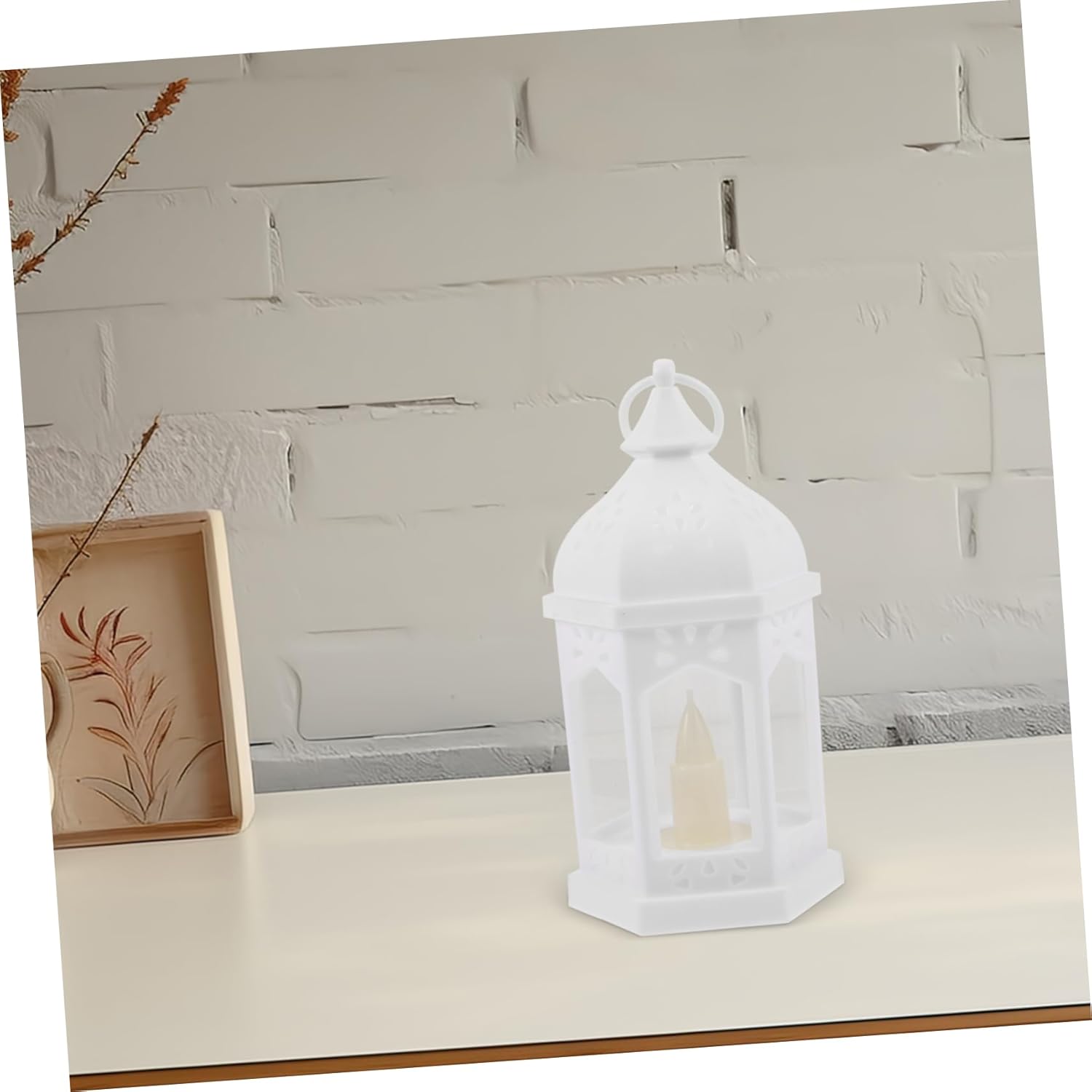 VOSAREA 1pc Elegant Iron Candleholder for Christmas Decor